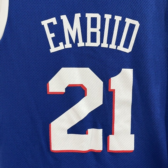 NBA Men’s TX3 Cool Philadelphia 76ers Joel Embiid Jersey Size Med NBA Jersey - Picture 10 of 12